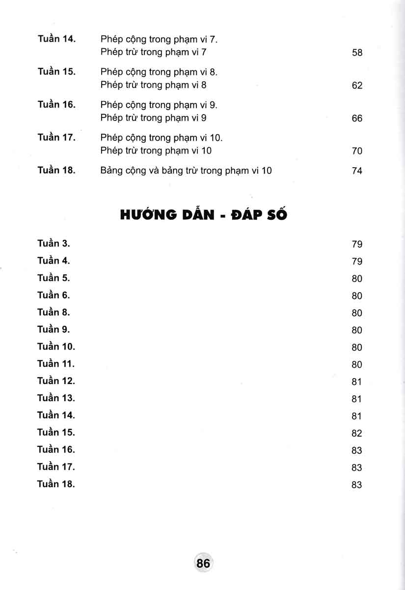 BÀI TẬP TOÁN LỚP 1 - TẬP 1 (HAI BUỔI TRONG NGÀY) Theo chương trình tiểu học mới
